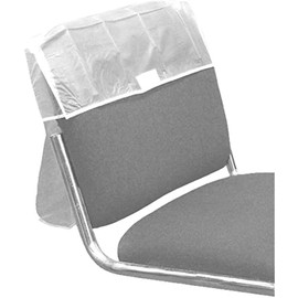 GLAMSA Professional hairdressing PVC chair back covers – Keeps chair clean – Universal size – Perfect for home or salon use – (16 Inch, Clear)