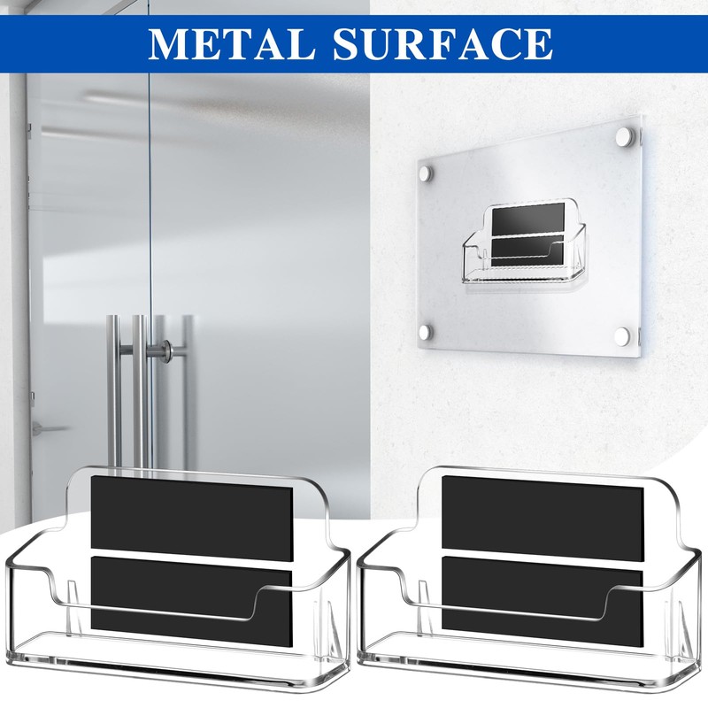 Colingmill Magnetic Business Card Holder Business Card Display Clear Desk