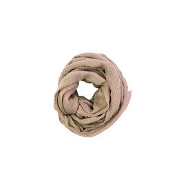Humble Hilo Womens woven cotton Bohemian style gauze scarf shawl fringed edge (Khaki)