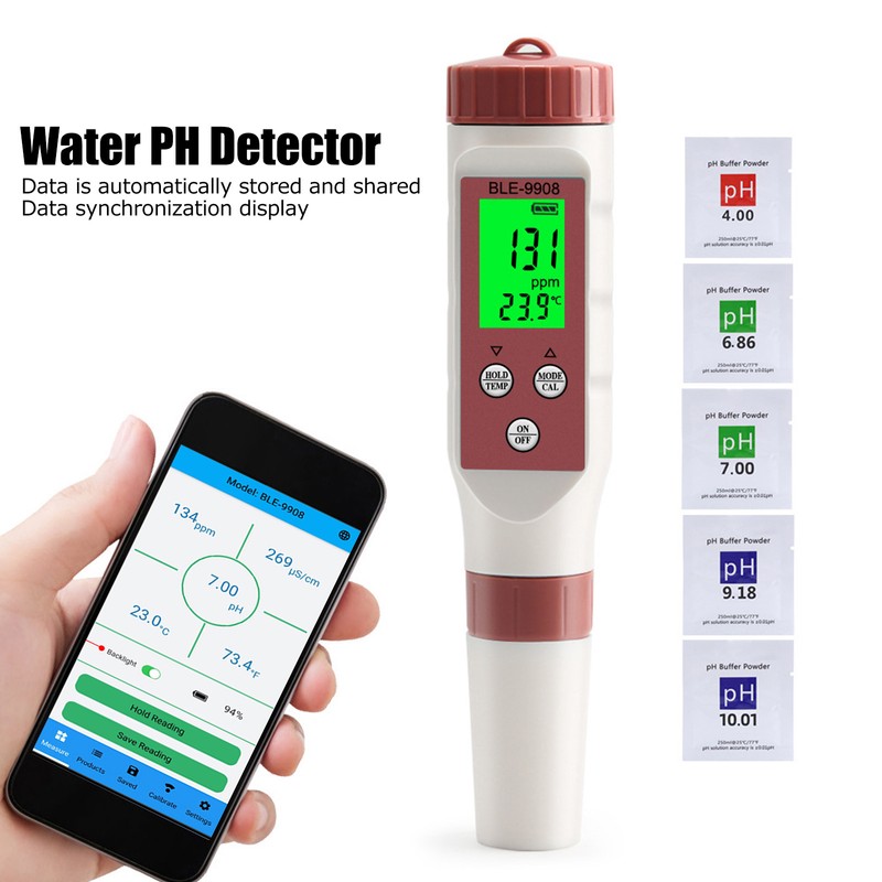 Digital Water Quality Meter Automatic Data Saving Simultaneous Display Highly