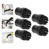 5-Piece Set Steam Cleaner Cleaning Brushes, Black Steam Mop Brush