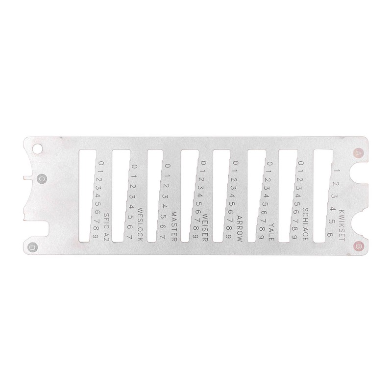 Key Decoder Spring Steel High Accuracy Portable Multifunctional 8 in