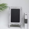 15 inch Mini Tabletop Wooden A-Frame Double-Sided Slate Chalkboard Sign