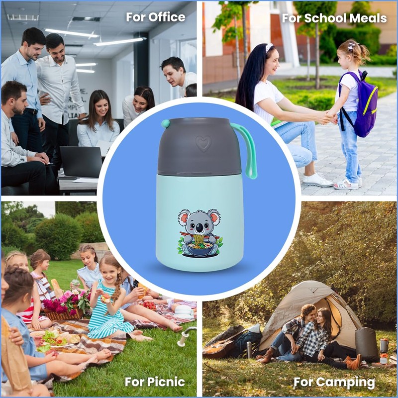 Dingiz 450ml Stainless Steel Insulated Food Jar – Double Wall