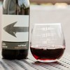Gone For a Run Running Stemless Wine Glass Runner's Measurements