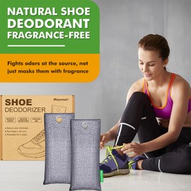 Mayunuo Shoe Deodorizer 6 Pack, More Effective Than Shoes Deodorizer Balls, Shoes Odor Eliminator Smell Remover Moisture Absorber Air Freshener for Gym Bags, Closets, Boot, Shoe Odor Elimination