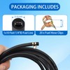 10ft 1/4 Inch ID Fuel Line Hose with 20pcs 2/5
