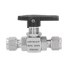 Ball Valve Stainless Steel 3Piece Type StraightThrough Ferrule Equipment SS316L