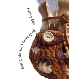 Handmade Crochet Coffeemaker Cozy For Chemex 6 Cup Accessories Coffee Warmer Protection Cozy Winter Decor For Coffee Corner(Cozy only)