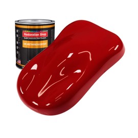 Restoration Shop - Victory Red Urethane Basecoat Auto Paint - Quart Paint Color Only - Professional High Gloss Automotive, Car, Truck Refinish Coating