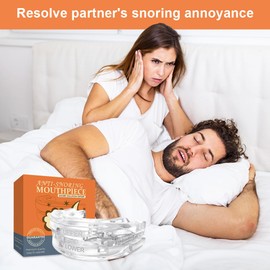 Schnarchstopper, Schnarchschiene, Effektiver Anti Schnarch Schiene AntiKnirschschiene für Nachts, Waschbar Wiederverwendbar Schnarchschiene, Schnarchen Stopper Anti-Snoring Mouth Guard Befreien
