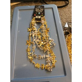 Unbranded NWT NEW YEAR PARTY NECKLACES  2 COUNTS SILVER AND GOLD GREAT FOR A PARTY