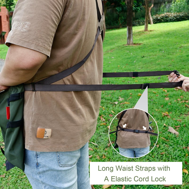 Cover Geny Gardening Apron Waterproof Cross Back Apron, 600D Heavy