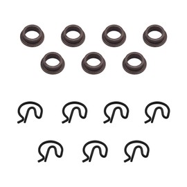 ZYHW 7PCS Steel Shifter Bushing Kit with Spring Clips - Manual Transmission Shifter Bushing and Clip Set for Automotive and Racing Applications (3327302)