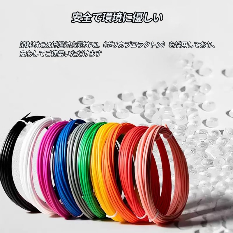 Pack of 15 PCL Filament 1.75mm 10 Colors for 3D