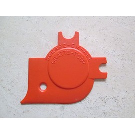 Vintage Tupperware Gadget "Scrape Em All" Grill Oven Wire Rack Cleaner Scraper - Orange