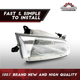 Make Auto Parts Manufacturing Head Light Lamp Headlamp Assembly Halogen Clear Lens Passenger Right Side For Toyota Camry 1997 1998 1999 4-Door Sedan - TO2503117