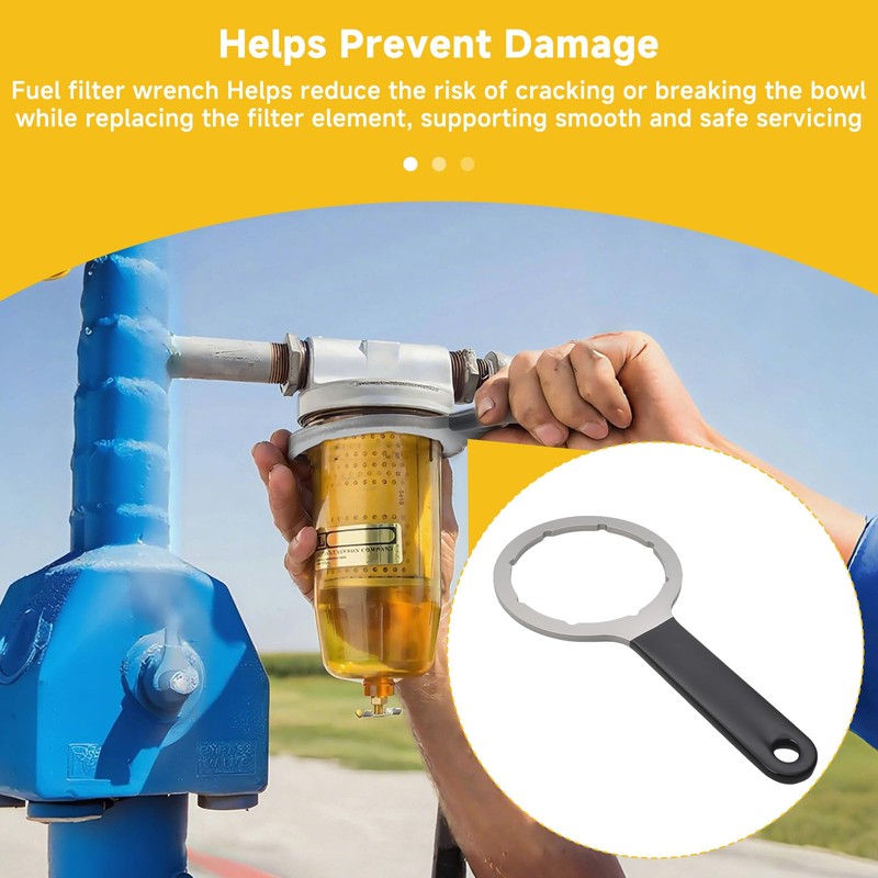 SRIAOO For Fuel Tank Filter Wrench Compatible with Goldenrod See-Through
