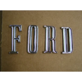 Ford NOS OEM Ford 1967 1968 Galaxie 500 Deck Lid Letters Emblems Ornaments XL LTD Set