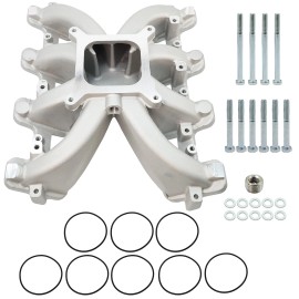 automotivepartsmatter 300-132 Single Plane Carb Intake Manifold For GM LS1 LS2 LS6 Cathedral Port