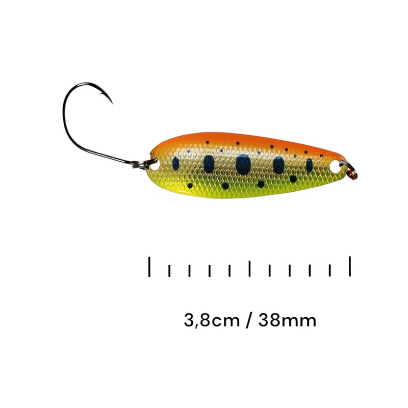 SEABUZZ Mini Barsch & Forellen Spoon BLAZE 3,5g 38mm Forellenköder