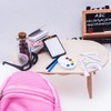Tiardey 28PCS Miniature School Dolls Dollhouse 1:12 DIY Miniature Model