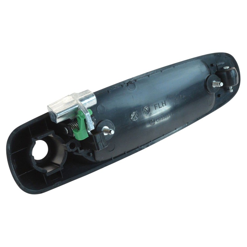TRQ Door Handle Exterior Outside Black Front LH Driver for