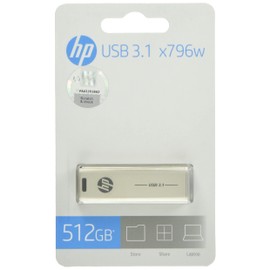 HP USB 3.1 512GB USB Flash Drive X796 White