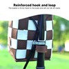 Felt Bicycle Basket Felt Cloth Foldable Detachable Brown and White