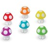 Genuine Fred Tiny Hongos Marcadores de Bebida de Silicona, 2.54cm