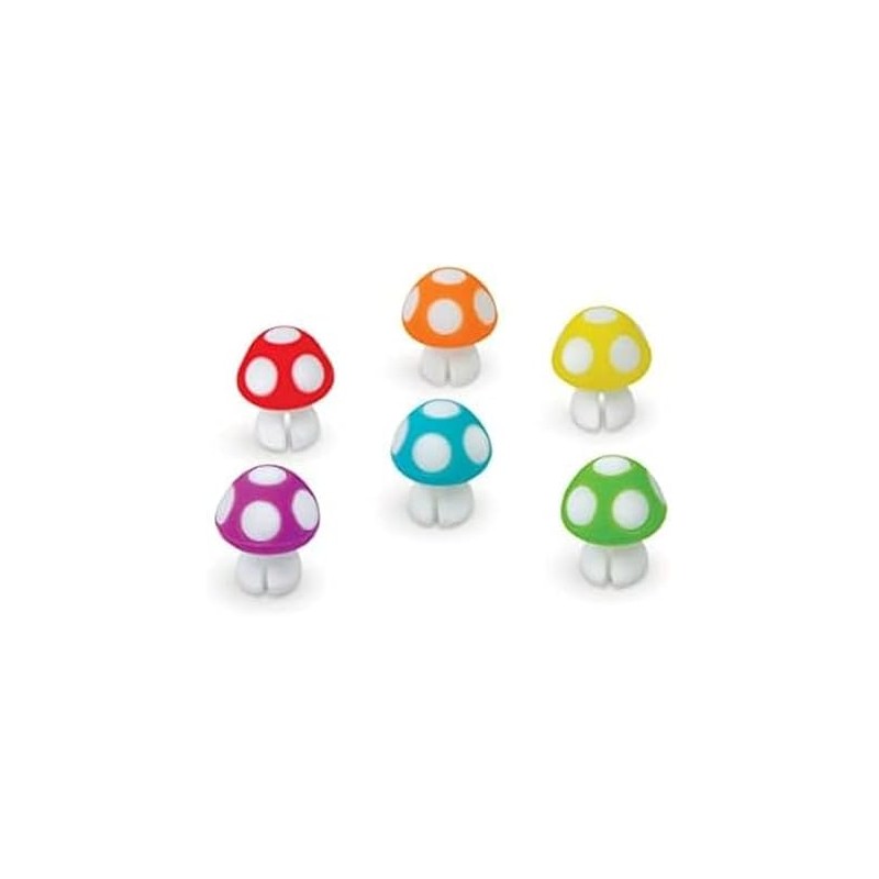Genuine Fred Tiny Hongos Marcadores de Bebida de Silicona, 2.54cm