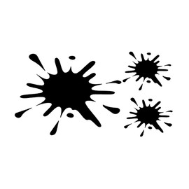 JSCARLIFE Mud Splatter Pattern Car Sticker, Self-Adhesive Vinyl Graphics Decals for Car/Truck, Universal Car Hood Body Side Rear Window Stickers