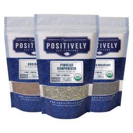 Organic Positively Tea Company, Tea Variety Sampler, Loose Leaf, 4 Ounce, 3 Pack