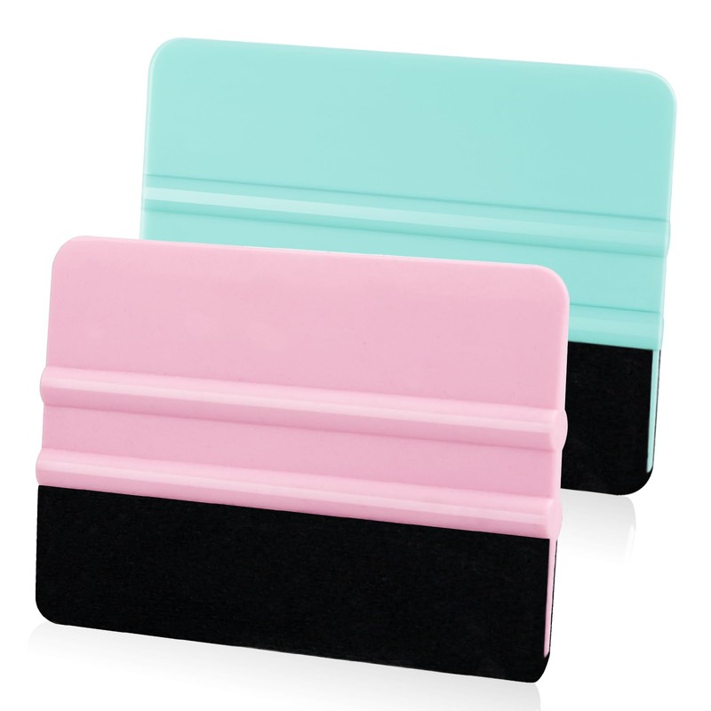 WRAPXPERT Vinyl Squeegee Tool,2 Pack Squeegees for Vinyls Pink and