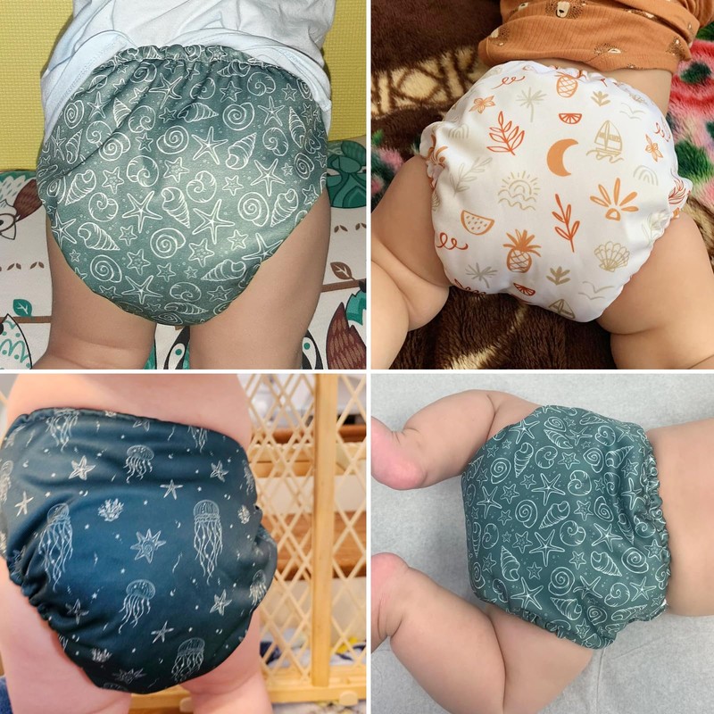 Mama Koala 3.0 Cloth Diapers for Babies with AWJ Lining,
