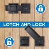 ZZBUY 7.5" Flip Gate Latch Lock, Heavy Duty Adjustable Door