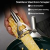 Corn Scraper,Stainless Steel Corn Peeler,Corn Cob Stripper,Corn Cob Thresher,Corn Kernel
