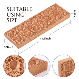 Hand-carved Ravioli Mold Wooden Ravioli Maker Mould Ravioli Tray Haoideo Handmade Wood Ravioli board Pasta Pierogi Press Tools Dumplings Mold Potsticker Meat Pie Pelmeni Maker