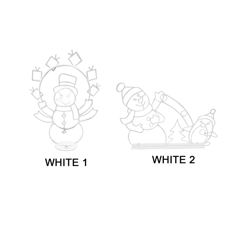 Funny Snowman Light Durable Metal Bright Light Decorative Stylish Snowman