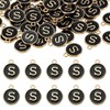 sourcing map 52pcs Letter Charm, Enamel Letter Pendants, Alphabet S