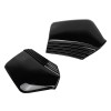 Unbranded Left Right Gloss Black Mirror Back Accent Trim For