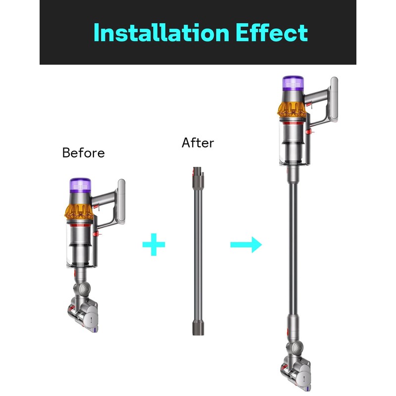 Leemone Replacement Wand Quick Release Wand for Dyson V7 V8