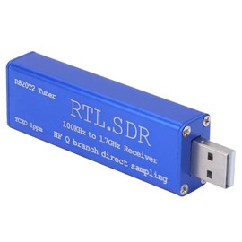 Tuner Receiver,Mini Portable Digital USB Powered UHF VHF RTL-SDR Receiver RTL2832U + R820T2 Chipset 100KHz-1.7GHz Tuner Receiver Support SDR Tuner Receiver