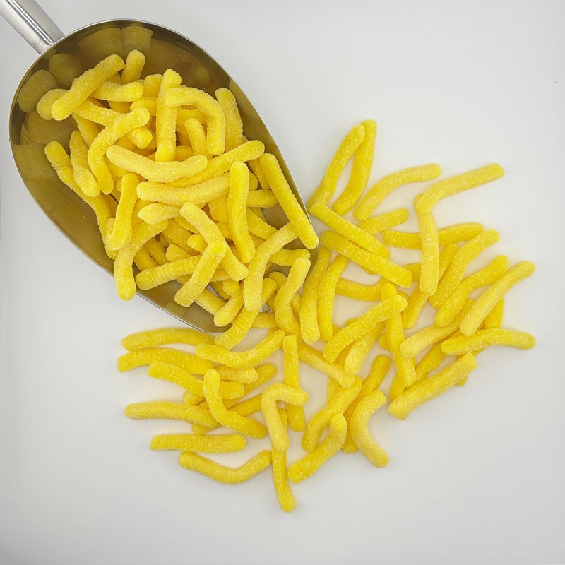 FirstChoiceCandy Sweet & Sour Gummy Worms, Multi Flavors and Solid