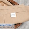 TWINY Threads Hemstitch Cloth Napkins 18 x 18 Inch -