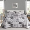 EVENHUG 100% Cotton Patchwork Quilt Queen Size Set Lightweight Floral