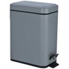 HOMION PEDAL BIN BATHROOM 5L SLIM RECTANGULAR REMOVABLE BUCKET WASTE