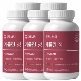 Salmsi Caroline tablets 60 tablets / 케롤린 정 60정X5 난소화성 말토덱스트린 포만감 식이섬유 유산균 강황 삼백초 맥문동 자연유래 식사량조절