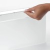 mDesign BPA Free Plastic Storage Box - Stackable Plastic Box