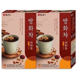 Damteo Walnut Almond Coix Tea Ssanghwacha 50Tx2 (Total 100T) 32458401 Damteo Ssanghwacha Plus 50Tx2 / 담터 호두 아몬드 율무차 쌍화차 50Tx2개(총100T)32458401 담터 쌍화차 플러스 50Tx2개